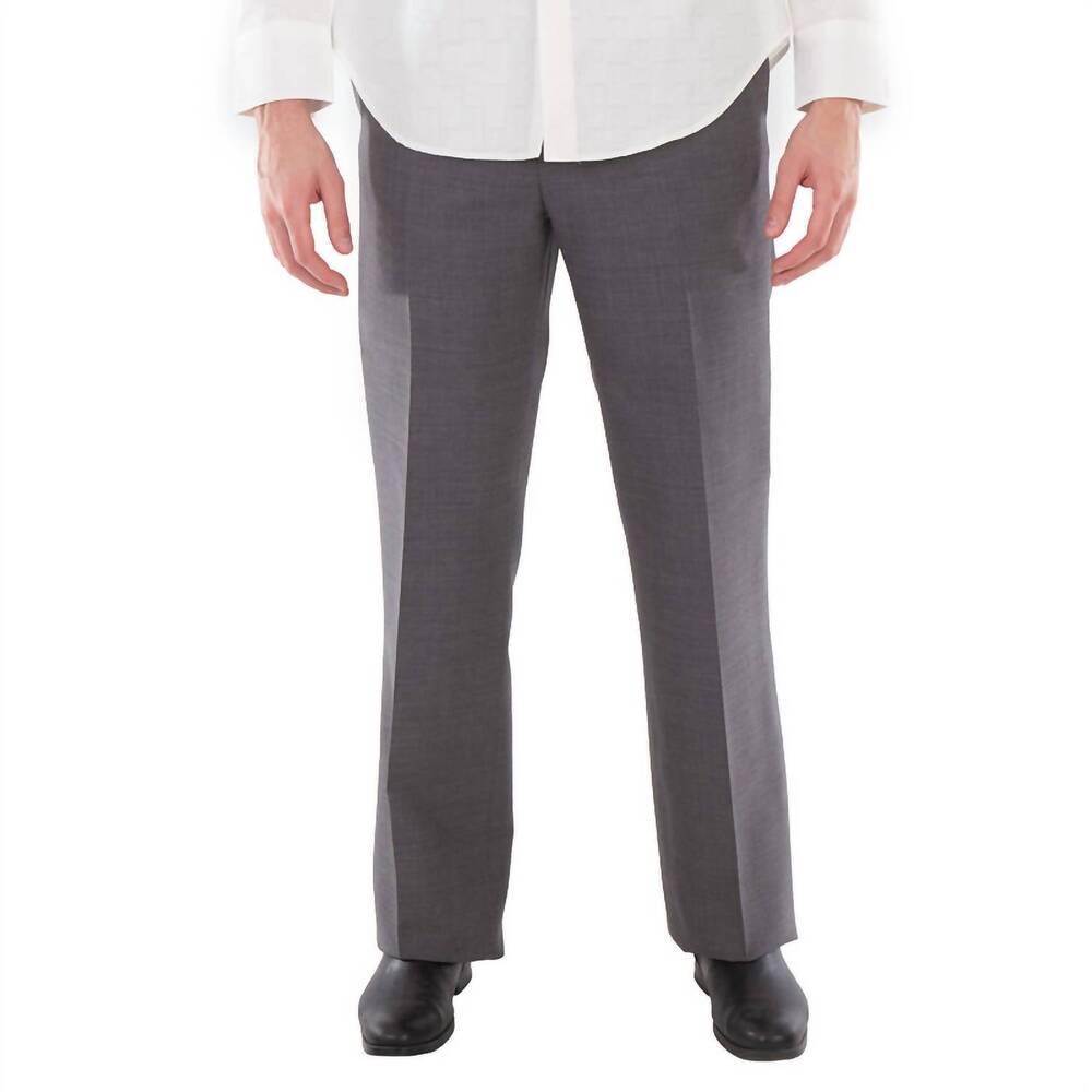 NEW SALVATORE FERRAGAMO high-waisted wool pants in grey
